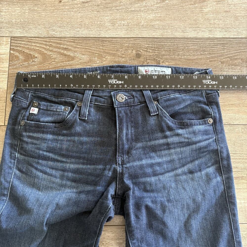 AG Adriano Goldschmied Jeans Women's Stilt Blue Cigarette Leg Size 26R Stretch - Picture 4 of 8